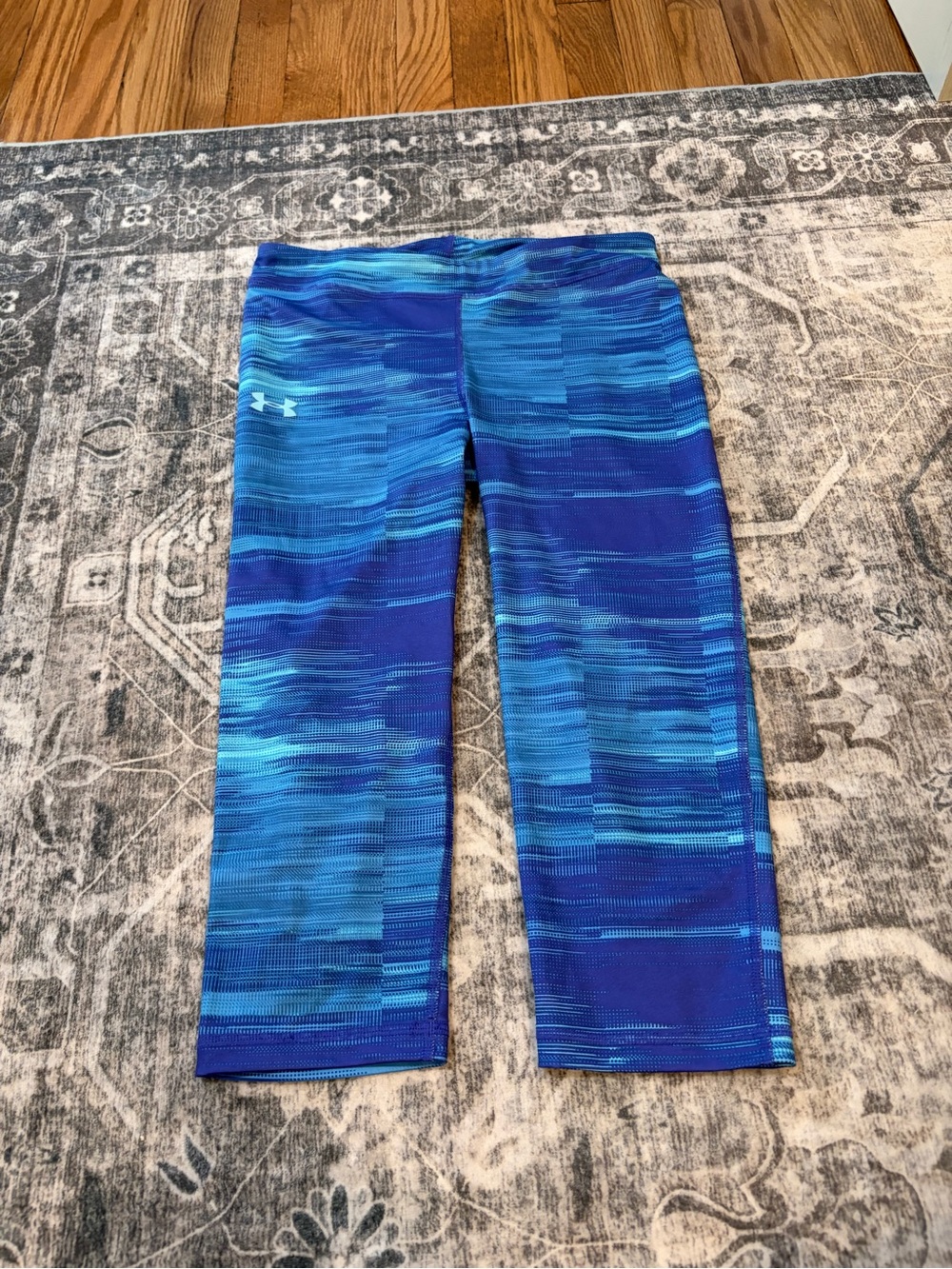 Under Armour Blue Patterned Capri Leggings